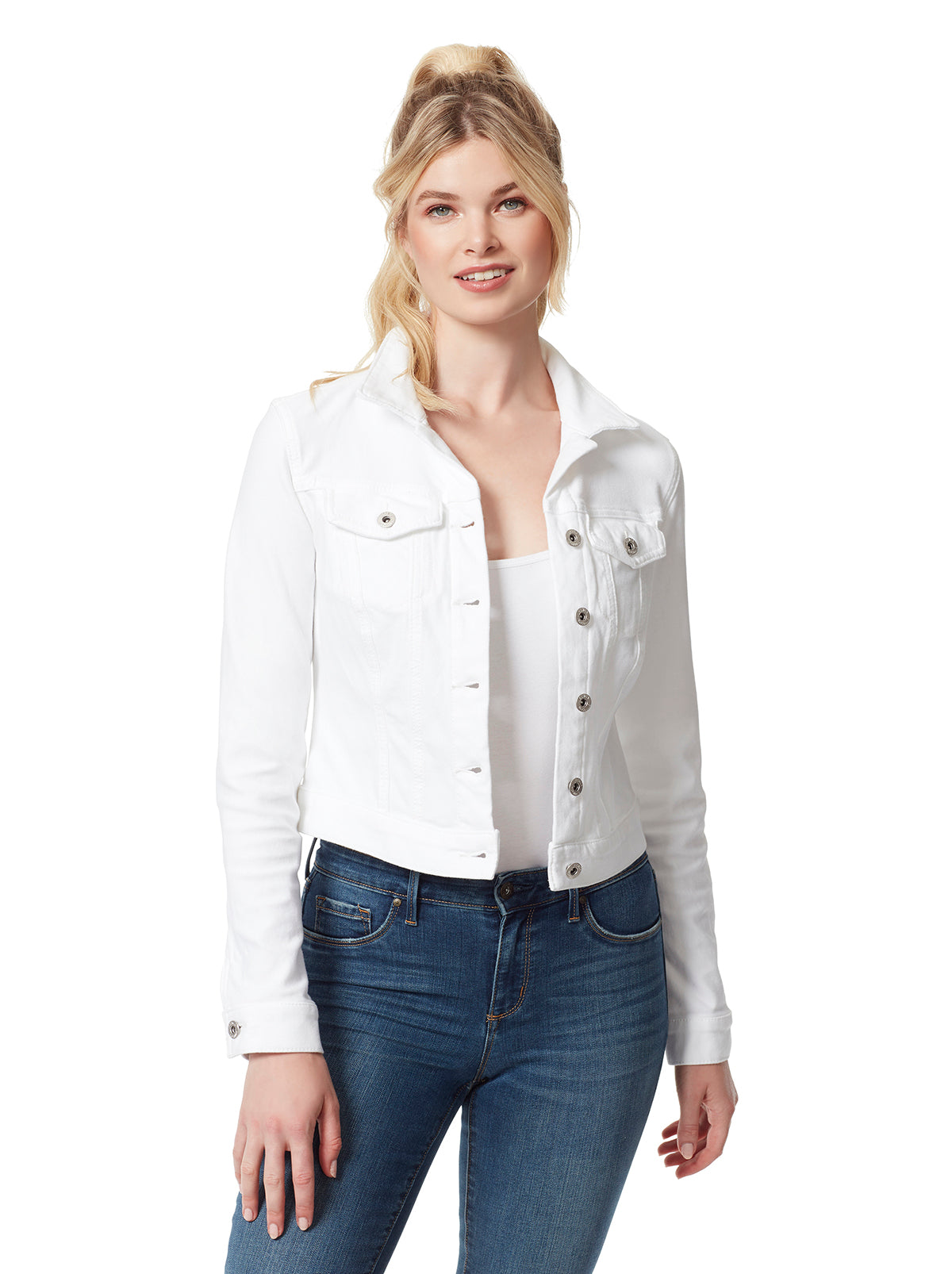 White Solid Casual Full Sleeves Regular Collar Women Slim Fit Jacket -  Selling Fast at Pantaloons.com